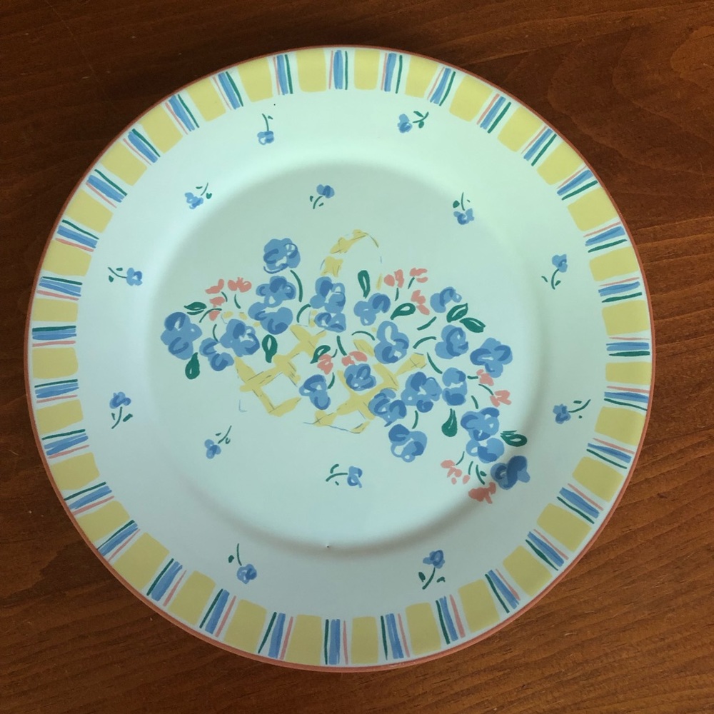 Libby Wilke Porta Doris Days Pattern Portugal 8" Floral Ceramic Plate